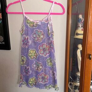 Ally B Vintage Purple Floral Nightgown